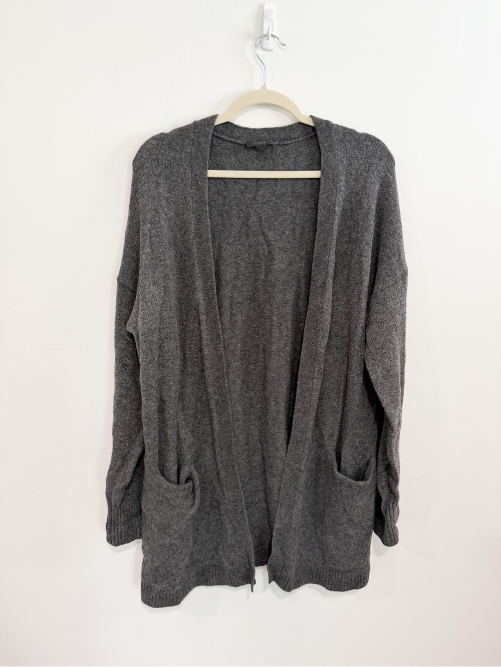 J.Crew Gray Alpaca Blend Coastal Preppy Business Casual Cardigan Size Large